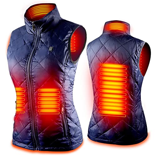 Chaleco con calefacción para mujer NaoSIn-Ni de 3 niveles para el frío extremo