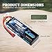 Zeee 7.4V 100C 5200mAh 2S Lipo Battery with Deans T Connector for RC Car Truck Vehicle Buggy Losi Traxxas Slash(2 Pack)