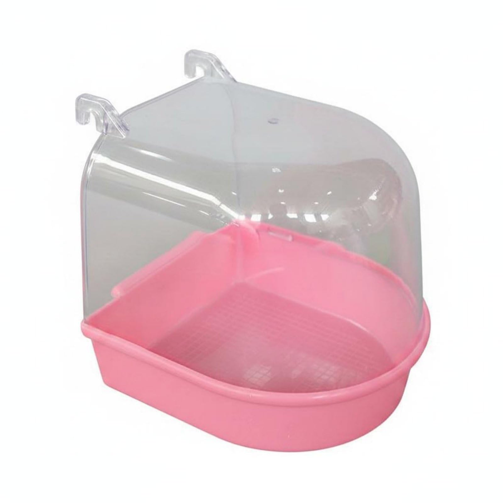 Parrot Bathing Tub Easy to Clean Parrot Bathing Enclosure Clip on Design Bird Bathing Tub, Pink|Home & Garden | Yard, Garden & Outdoor Living | Bird & Wildlife Accessories | Birdbaths-image-43