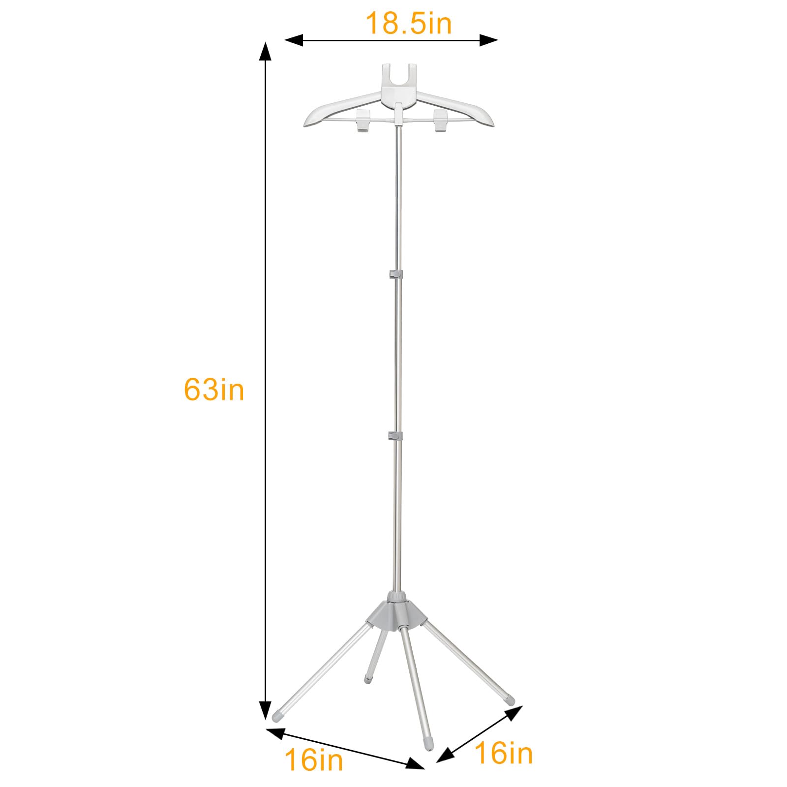 Support à Vêtements Pliable Avec Gant De Repassage | Hauteur Réglable 80-150 Cm | Pour Repassage Vapeur