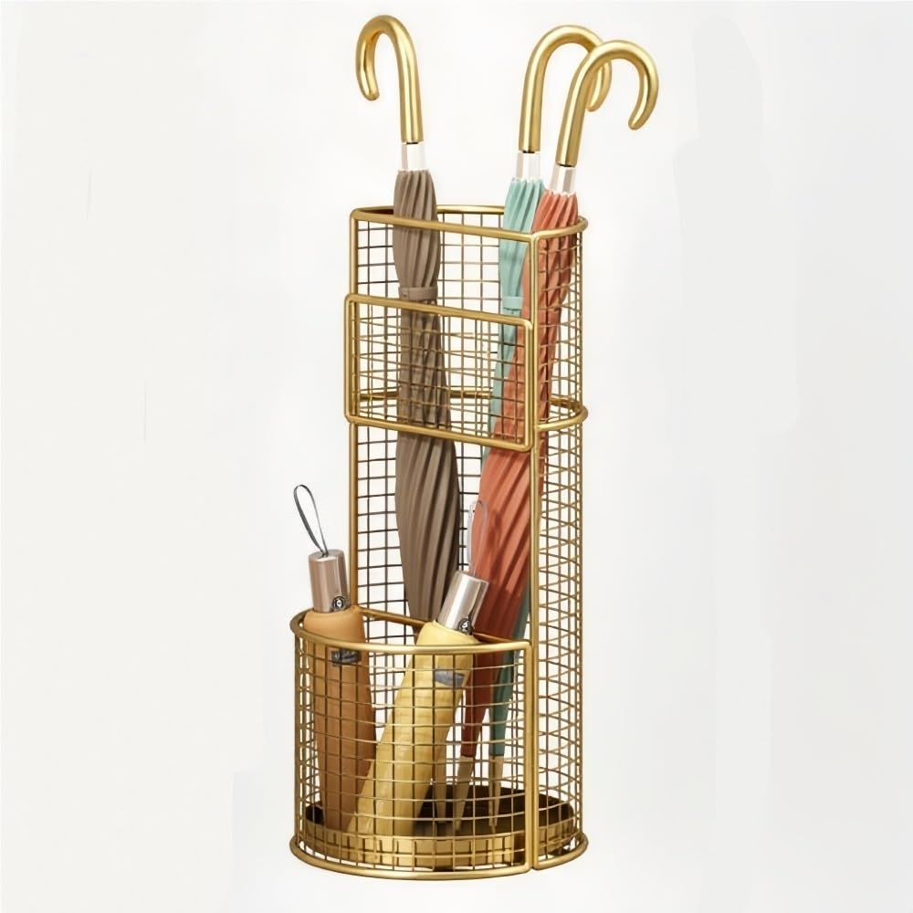 Porte-parapluies en métal autoportant pour sols secs en hiver