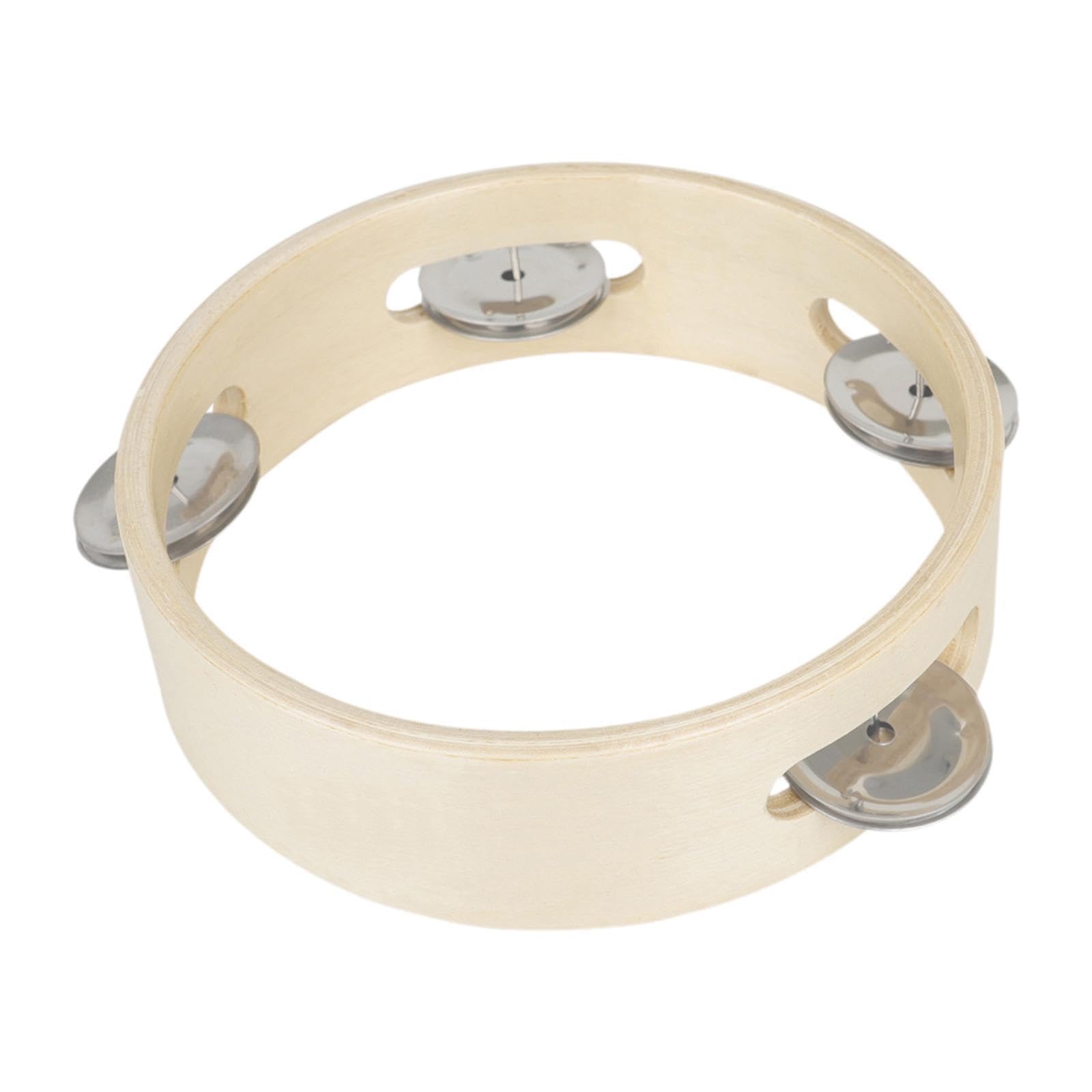 LOOM TREE® Wooden Tambourine Ring Educational Metal Bells for KTV Party Music Festivals | Educational | Music & Art-image-29