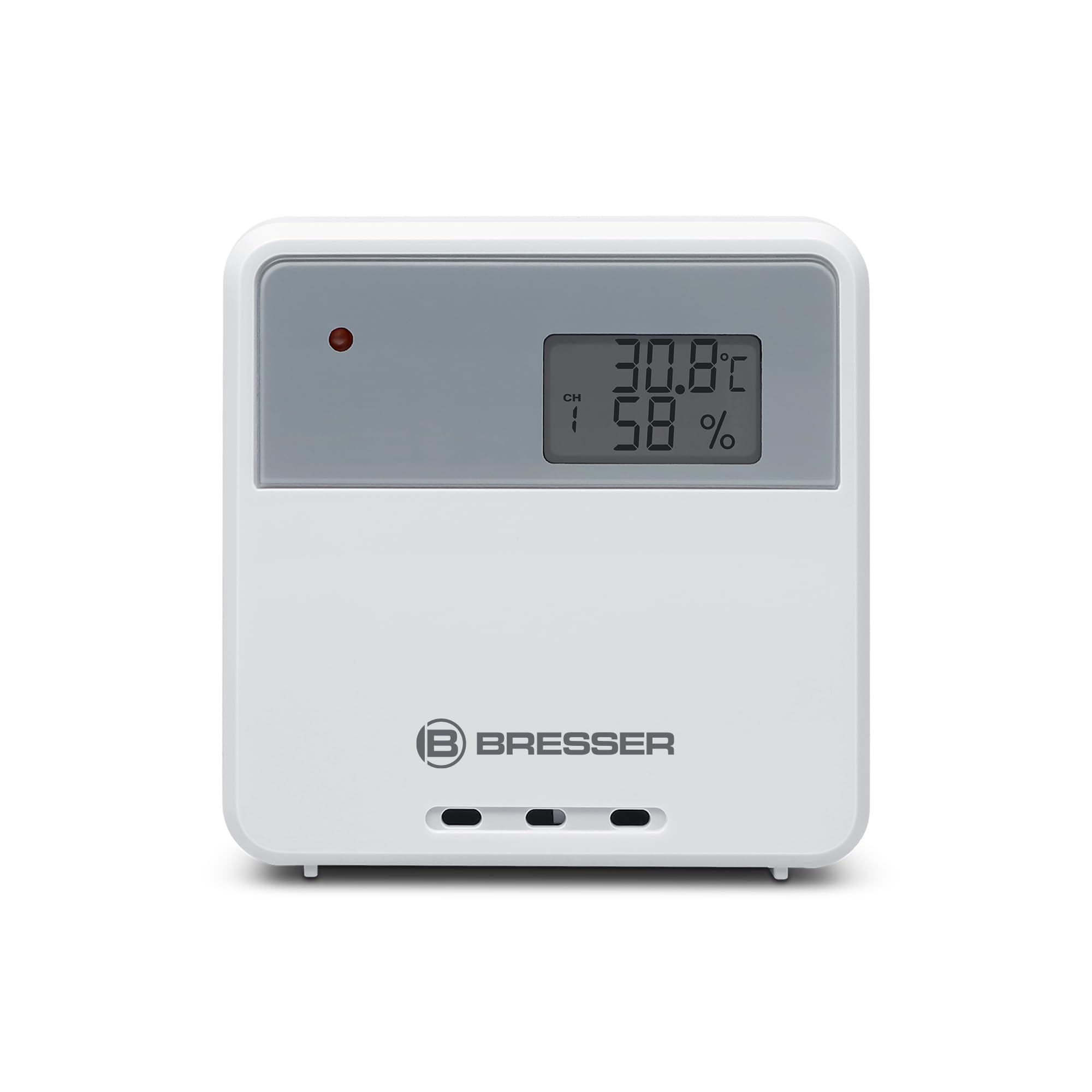 Bresser Funkwetterstation mit Farbwechsel, 256 Displayfarben, Wettervorhersage, Thermo-Hygrosensor, Frostwarnung, DCF-Uhrzeit, für Zuhause und Büro