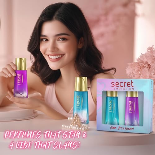 Image of Secret Temptation Perfume for Women Gift Set - Daisy & Jazz (2 x 30ml) | Premium Perfume for Women Long Lasting Fragrance