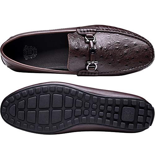 Mens Casual Comfortable Genuine Leather Lightweight Driving Moccasins Classic Fashion Penny Loafer Slip On Breathable Driving Loafer3