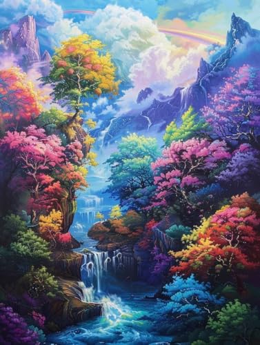 Peinture diamant adulte 100x130 cm paysage kit complet broderie 5D