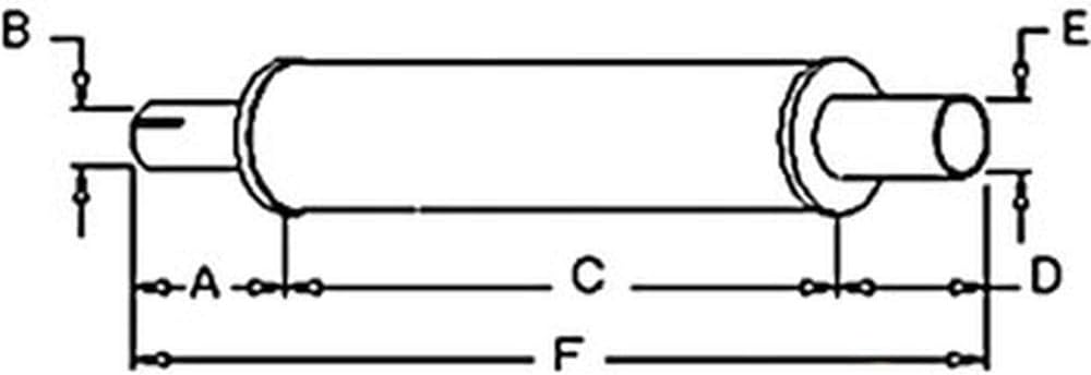 Muffler Fits 430 530 600 A-G45287 A-G45287-A G45287 G45287GV