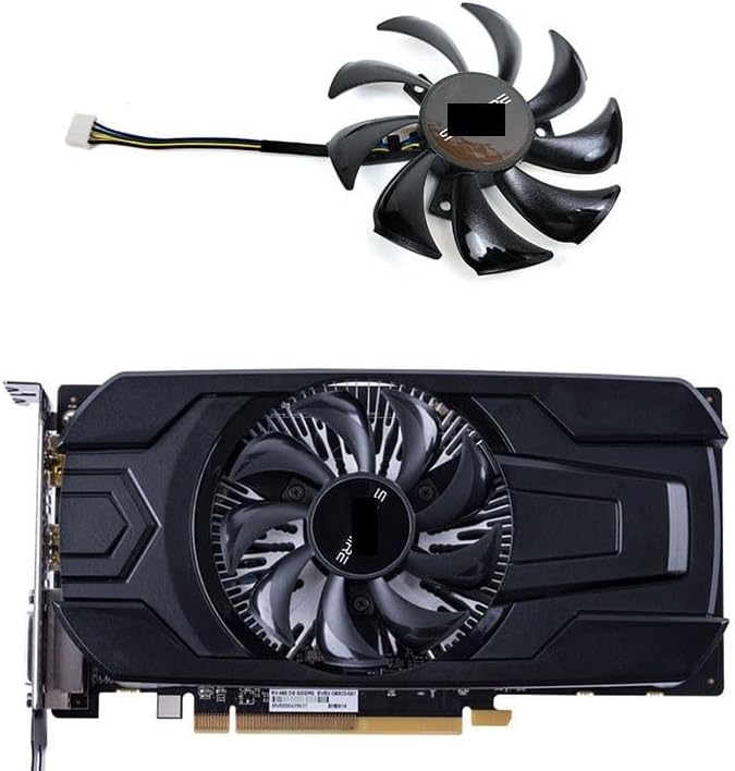 Graphics Card 87MM 4PIN GA91S2M Compatible with RX460 RX550 2G D5 ITX Overseas Version OC Graphics Card Fan