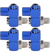 4PCS NPT 360 Degree Swivel Air Hose Connector 1/4 Inch Industrial Swivel Air Fittings 150PSI Air ...