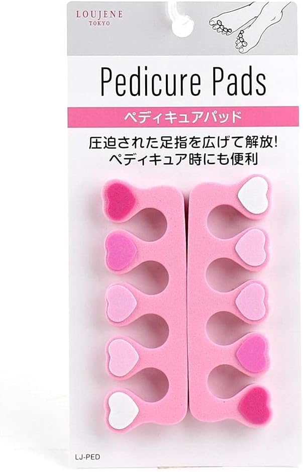 Loujene Toe Separators Pedicure Pad Designed in Japan