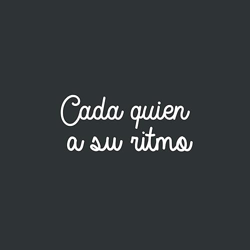 Miniatura 4 de Calcomanía de vinilo para pared, CADA Quien A Su RitmoEveryone at their Own Race - 10.7 x 25 pulgadas - Inspiradora calcomanía positiva en español