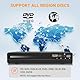 ZUMKUNM 2025 Model 1080P Region Free HDMI DVD Player for TV, Smart TV, Projector Mini DVD Player with USB, CD & MP3 | HDMI Cable, RCA Cable & Remoted Control Included