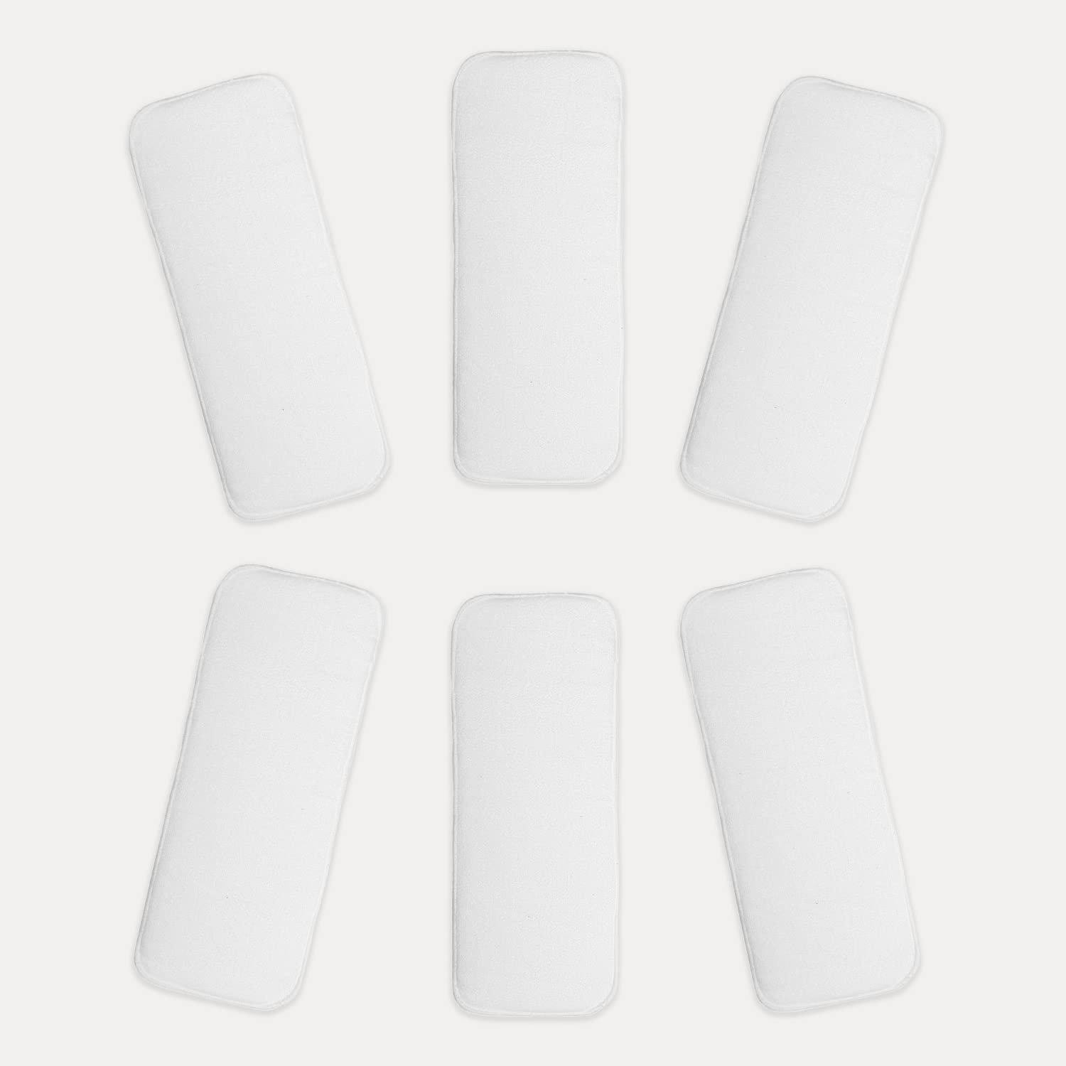 KaWaii Baby One Size HD3 Cloth Diapers, Reusable Adjustable Gender Neutral Easy Hook & Loop 8-36 lbs, Set of 6 Diapers with 6 Super Absorbent Stay-Dry Diaper Inserts