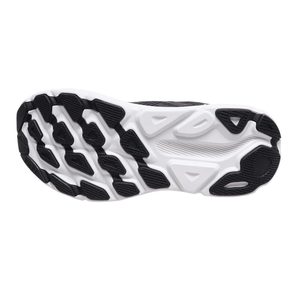 Black/White Clifton 9 by HOKA