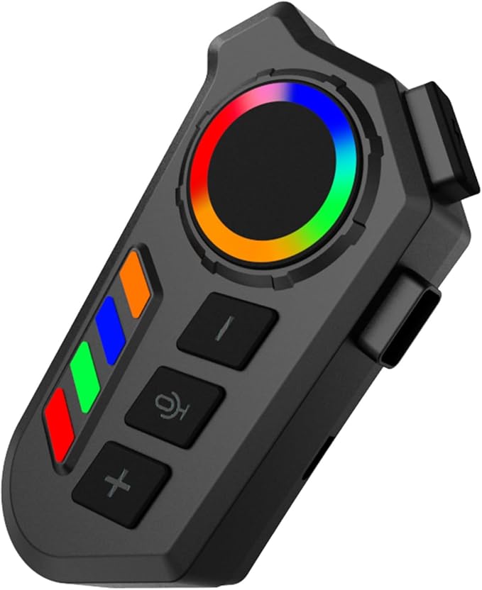 Auriculares Bluetooth para Casco de Moto con Luces LED miniatura 7