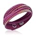 Swarovski Crystal Slake Fuchsia Ruby Bracelet