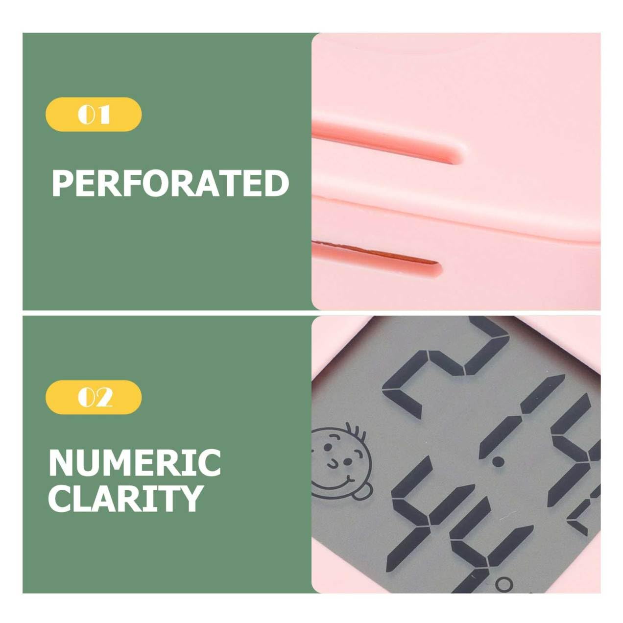 Abaodam 2 Ensembles Thermomètre Hygromètre Numérique Moniteur De Jauge D'humidité Hygromètre Électrique Hygromètre Pour Chambre De Bébé Abdos Couleur Aléatoire 4 Pièces * 2