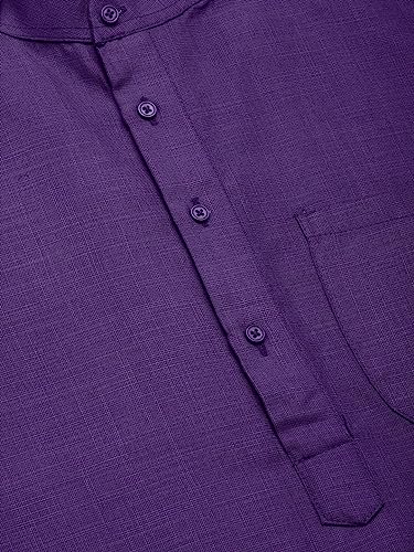Image of Jompers Men's Cotton Regular Fit Solid Kurtas