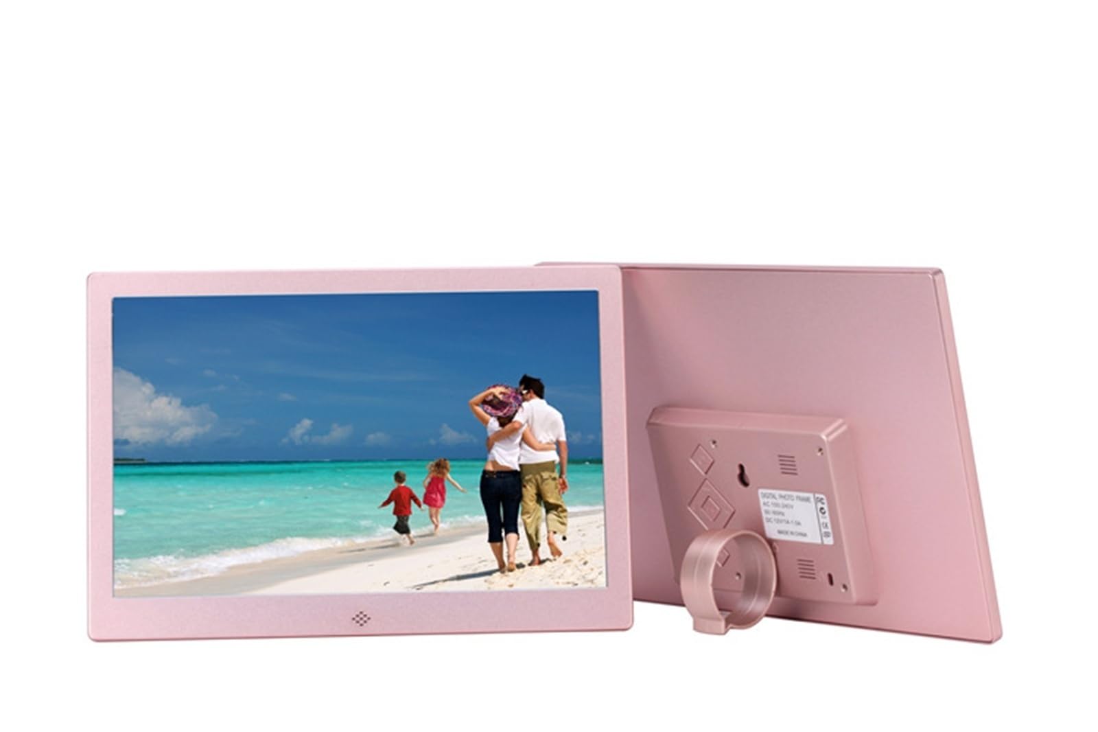 12-calowa cyfrowa ramka na zdjęcia z odtwarzaniem obrazu wideo w pętli Elektroniczny album fotograficzny do reklamy w sklepie domowym(Rose gold)