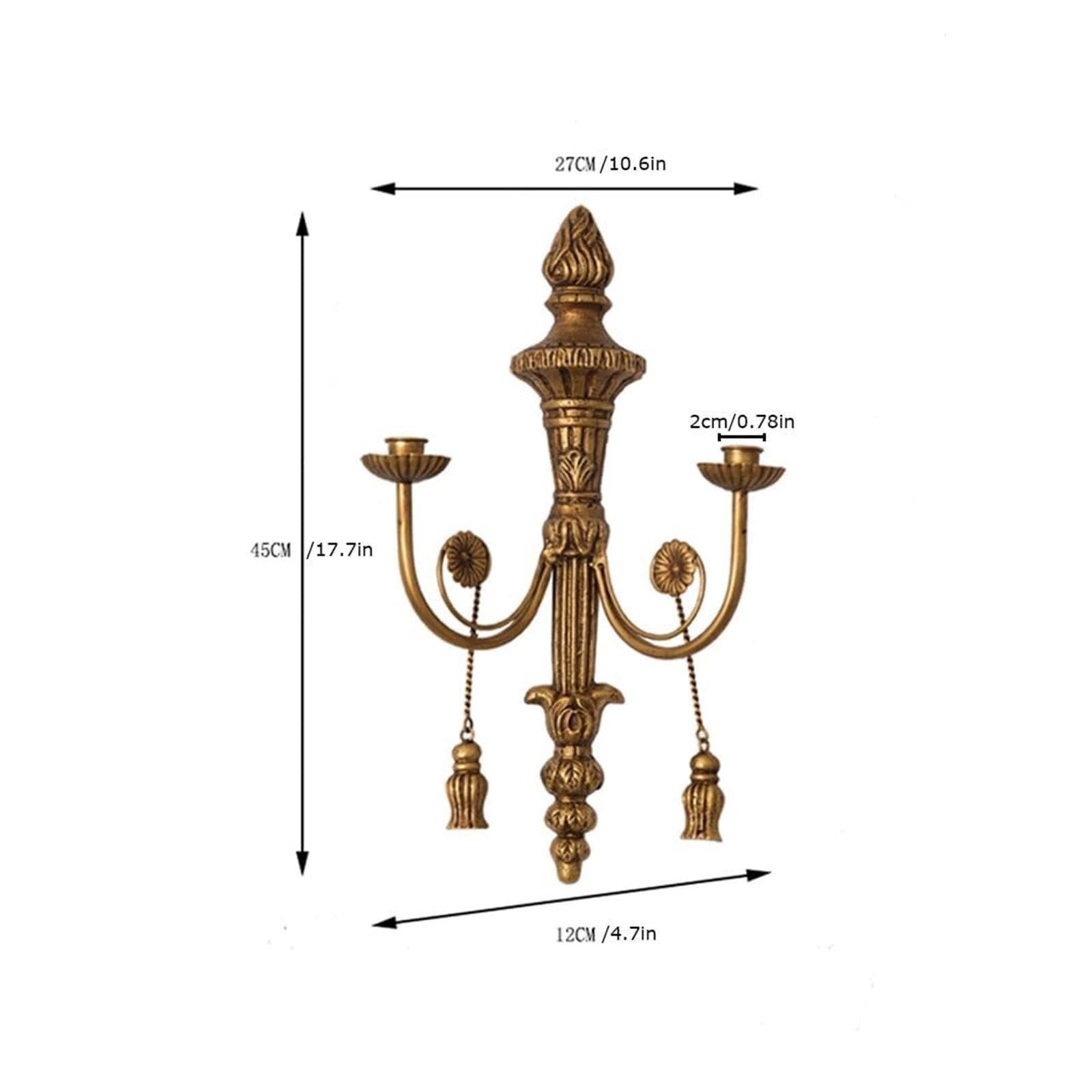 Centro de Mesa Portavelas de Metal for Colgar en la Pared Regalo para una casa Nueva