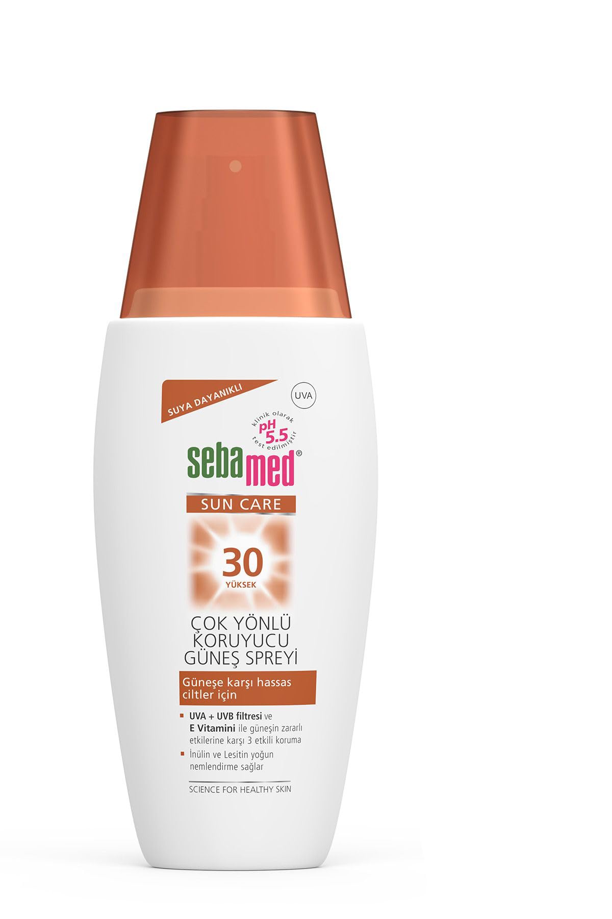 Sebamed Sun Care SPF 30 UVA/UVB Filtresi ve E Vitamini Üçlü Yüksek Koruma Çok Yönlü Güneş Spreyi 150 ml