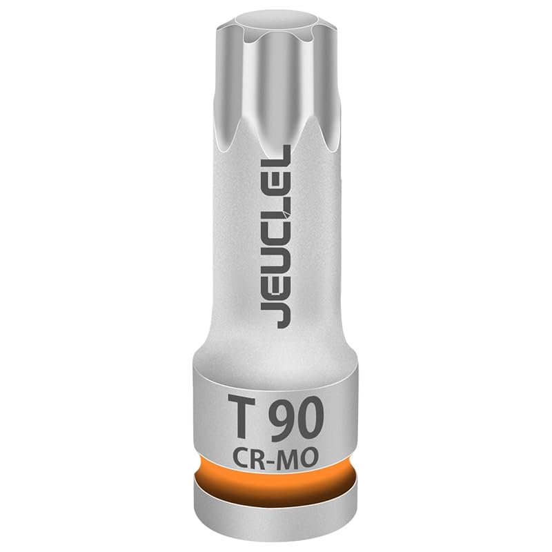 Soquete de Impacto Torx T90 de 6 Pontas com Encaixe de 12,7 mm JEUCLEL, 7,8 cm, 1 peça