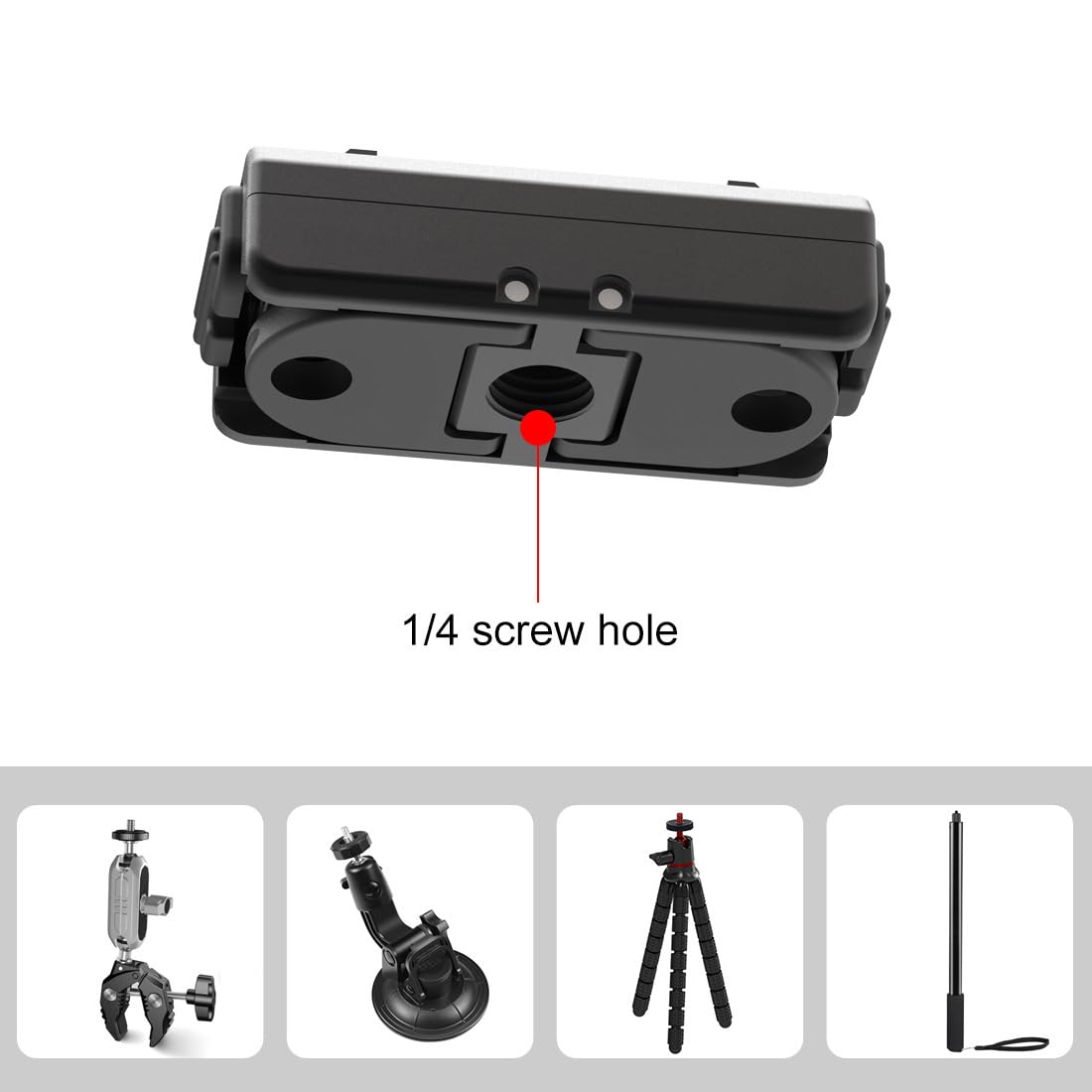 INF Supporto magnetico a sgancio rapido con blocco di sicurezza