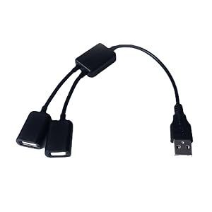 USB Splitter Y Cable 1 Male to 2 Female USB Expander Hub Multi USB Port Extender Data Split