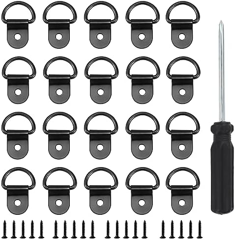 PTHDEW Zurrösen 32 Stück - Edelstahl D-Ringe 100kg Traglast Für Ladungssicherung