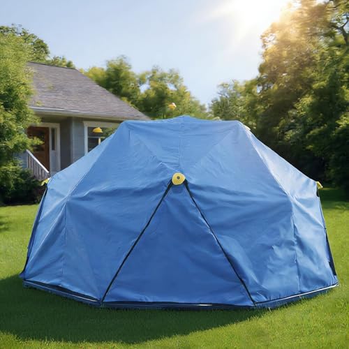YuAnWe 10ft Climbing Dome Canopy UV-Resistant Play Tent Cover for Outdoor Play Equipment Easy to Install and Washable (Blue Canopy Only)