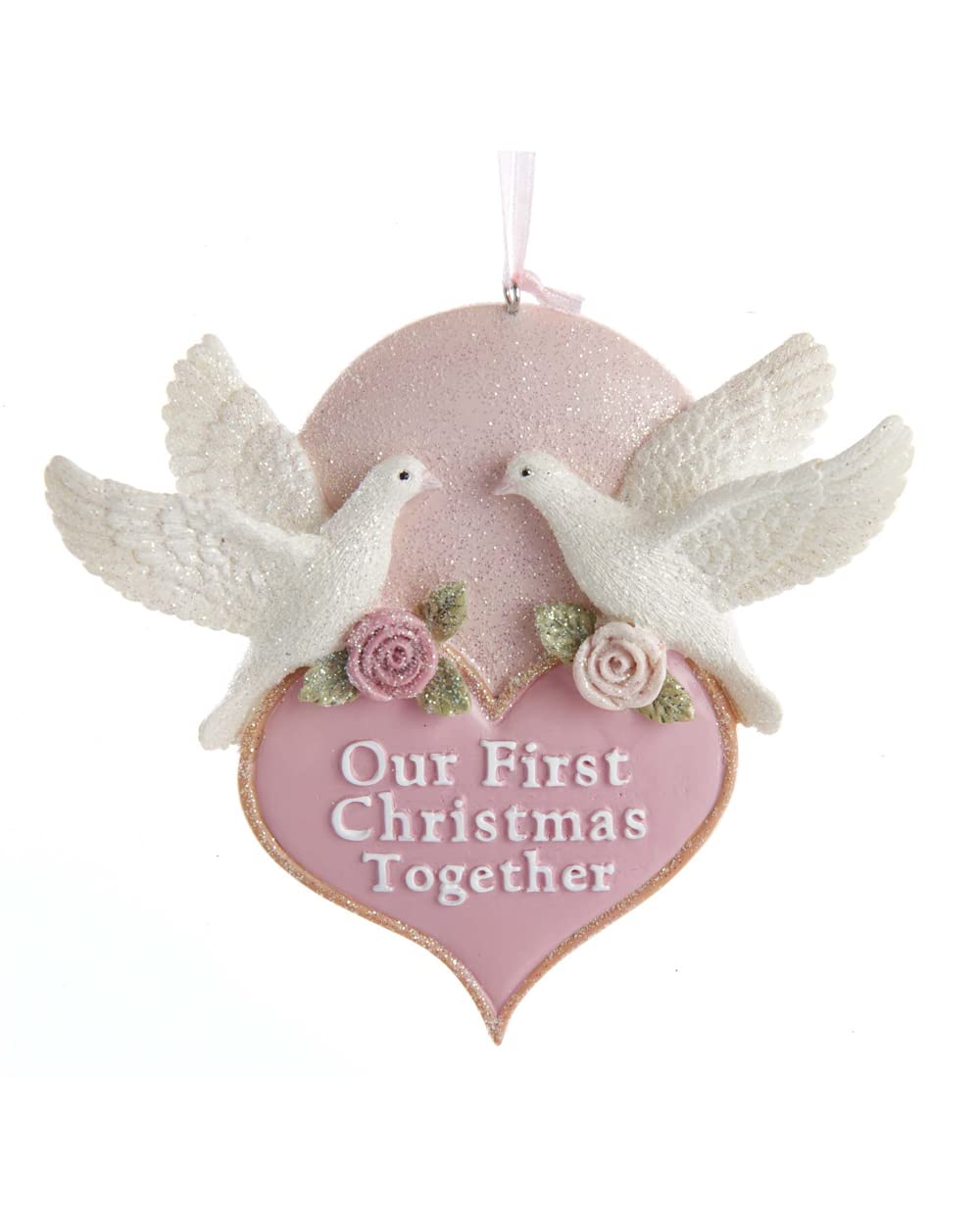 Kurt S. AdlerChristmas Our First Christmas Together Dove with Heart Ornament, Multicolour