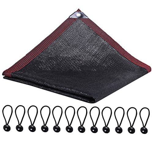 Yardwe 1 Pc Red De Sombra De Jardín Sombrilla Pabellón Persianas Al Aire Libre Luces Al Aire Libre Cochera Red De Tela De Sombra Luz Solar Sombra De Vela Toldo Neto Black Educación Física