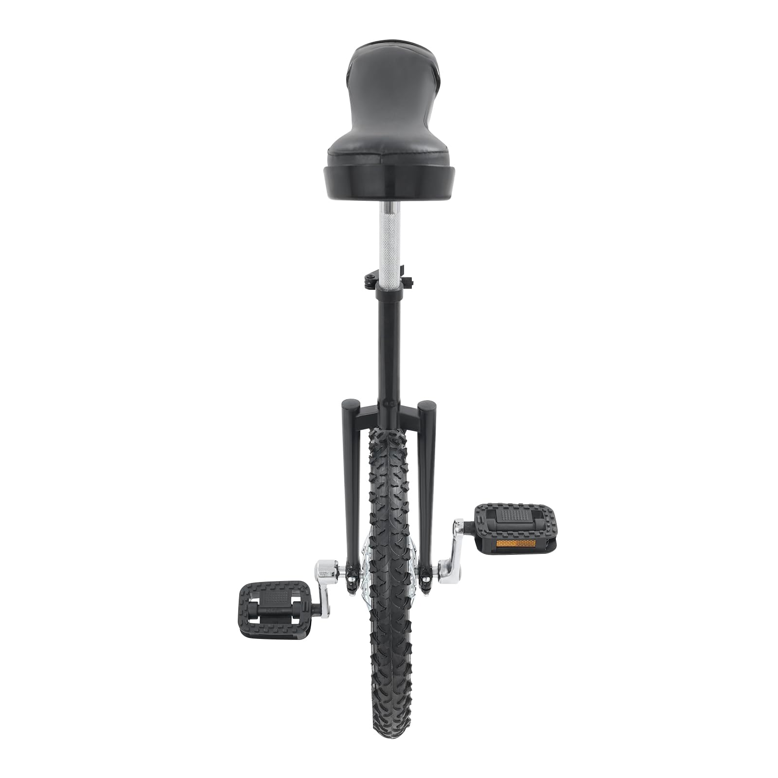 Monocycle de 40,6 cm - Réglable en hauteur - Pour entraînement d'équilibre - Pour cyclistes de 1,2 à 1,55 m - Béquille pour enfants à partir de 7 ans, enfants, adultes et professionnels