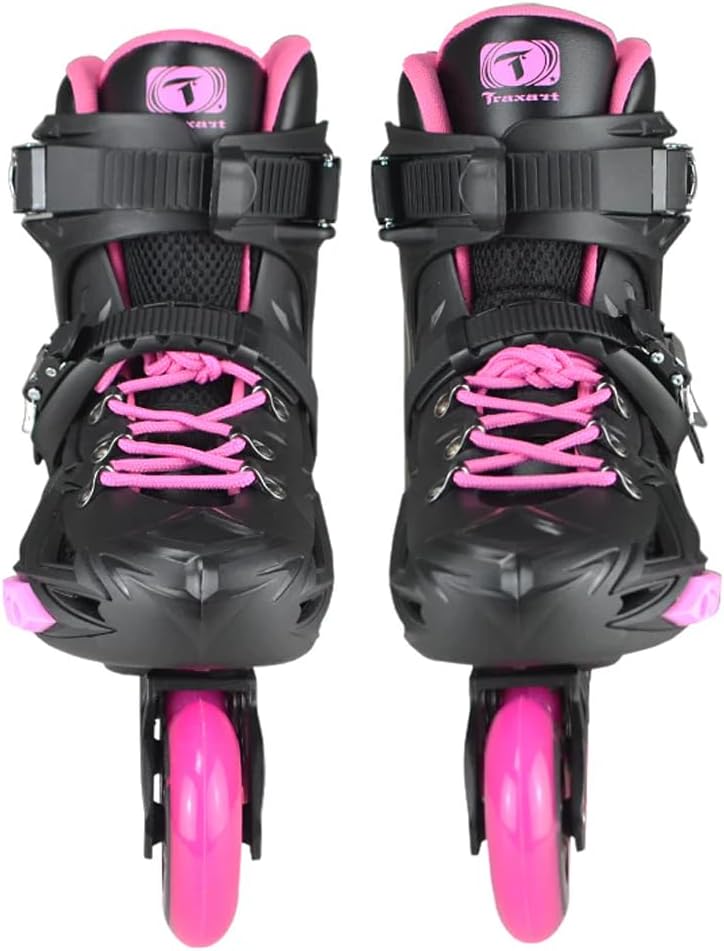 TRAXART Urban Freestyle Inline Skates Dynamix Pink Hardboot, Aluminum Frame, 80mm Wheels, ABEC-7 Bearings for Women