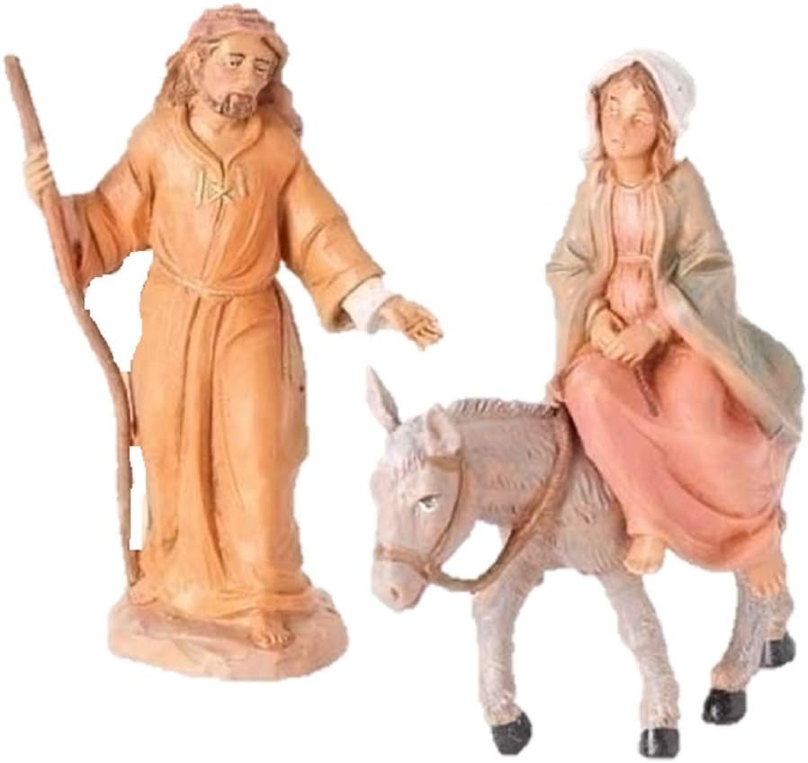 Fontanini Journey to Bethlehem Mary and Joseph Italian Nativity Figurines 51502