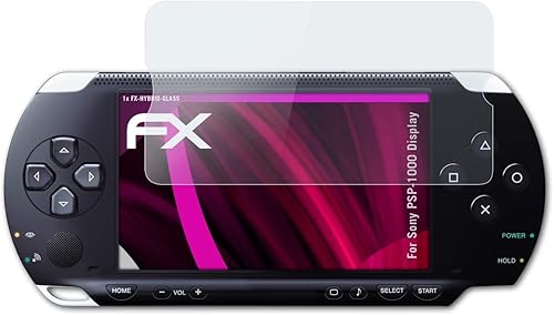 Película protectora de cristal de plástico compatible con Sony PSP-1000 Pantalla Protector de cristal, 9H Hybrid-Glass FX Glass Protector de