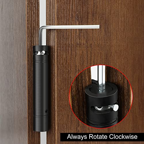 3 Pack Haliwu/Self Closing Door Hinges, Spring Hinges Black Door Hinges 3.5 Inch With 5/8" Radius Corners #TOP4