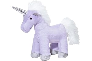 Fluff and Tuff Violet Unicorn Plush - Indestructible Dog Toy for Aggressive Chewers