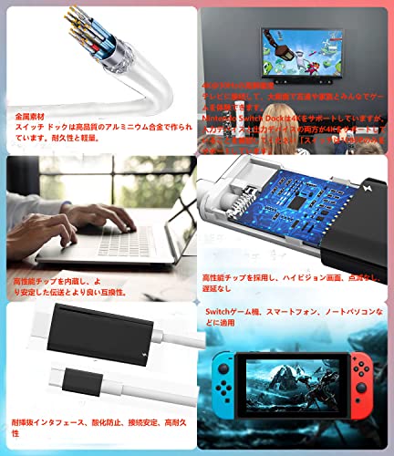 LeLepai Switchドック HDMIケーブル付き