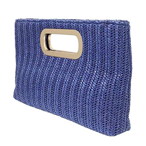 Image of Top Handle Straw Clutch