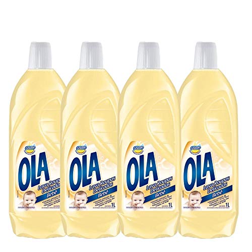 Kit com 4 Lava Roupas Ola Bebê 1l Cada