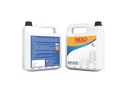 Nexo SBR Latex Super Latex SBR Latex for Waterproofing & Repairs for Roofs, Terraces, Bathrooms, Bonds strongly to concrete, masonry, stonework, plasters (5 kgs)