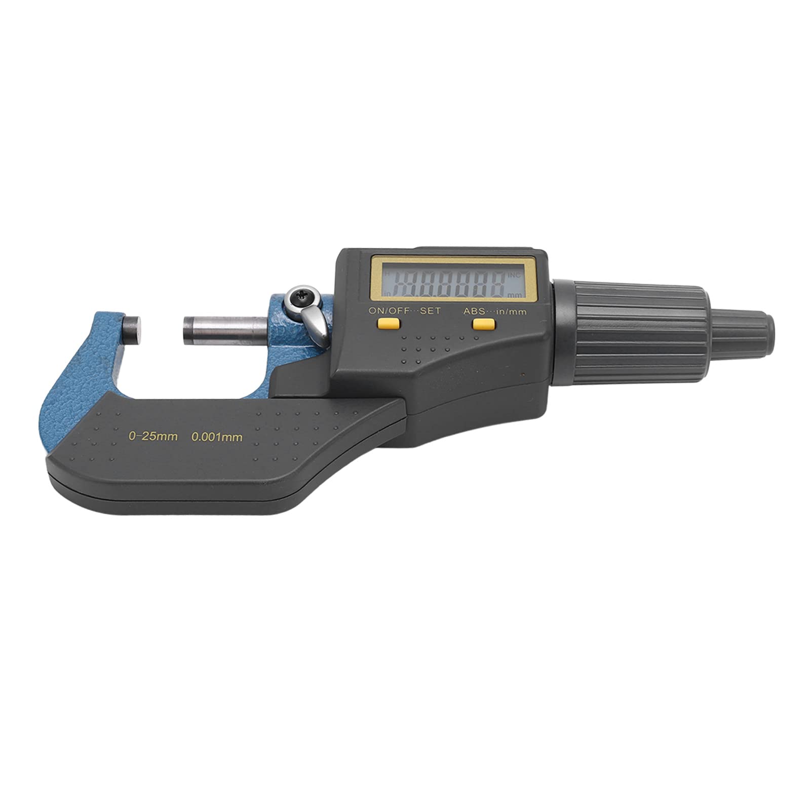 Micrómetro Digital, Calibrador Micrométrico Electrónico con Pantalla LCD, Rango de 0 a 25 Mm, Precisión de 0,001 Mm, Herramienta de Medición de Trinquete con Interruptor de Pulgadas Métricas