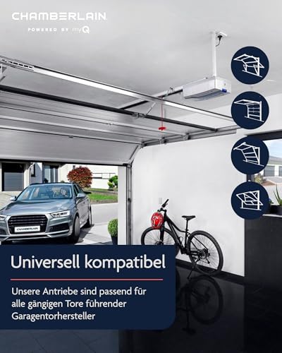 Chamberlain Comfort ML700EV Garagentorantrieb - Kraftvoll, Leise & Smart - Smart-Home-Fähiger Garagentoröffner - 700 N Zugkraft - Einfache Montage