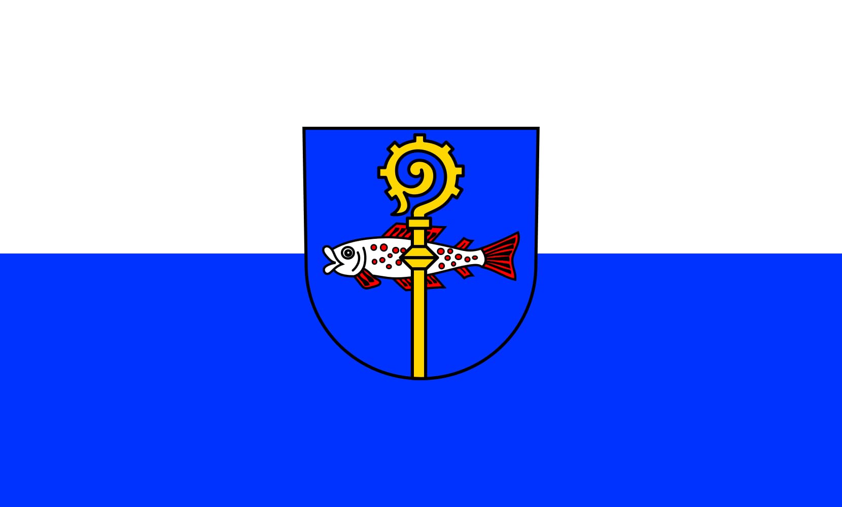 Drapeau Large Lauterach pour célébration extérieure et pavoisement de mât