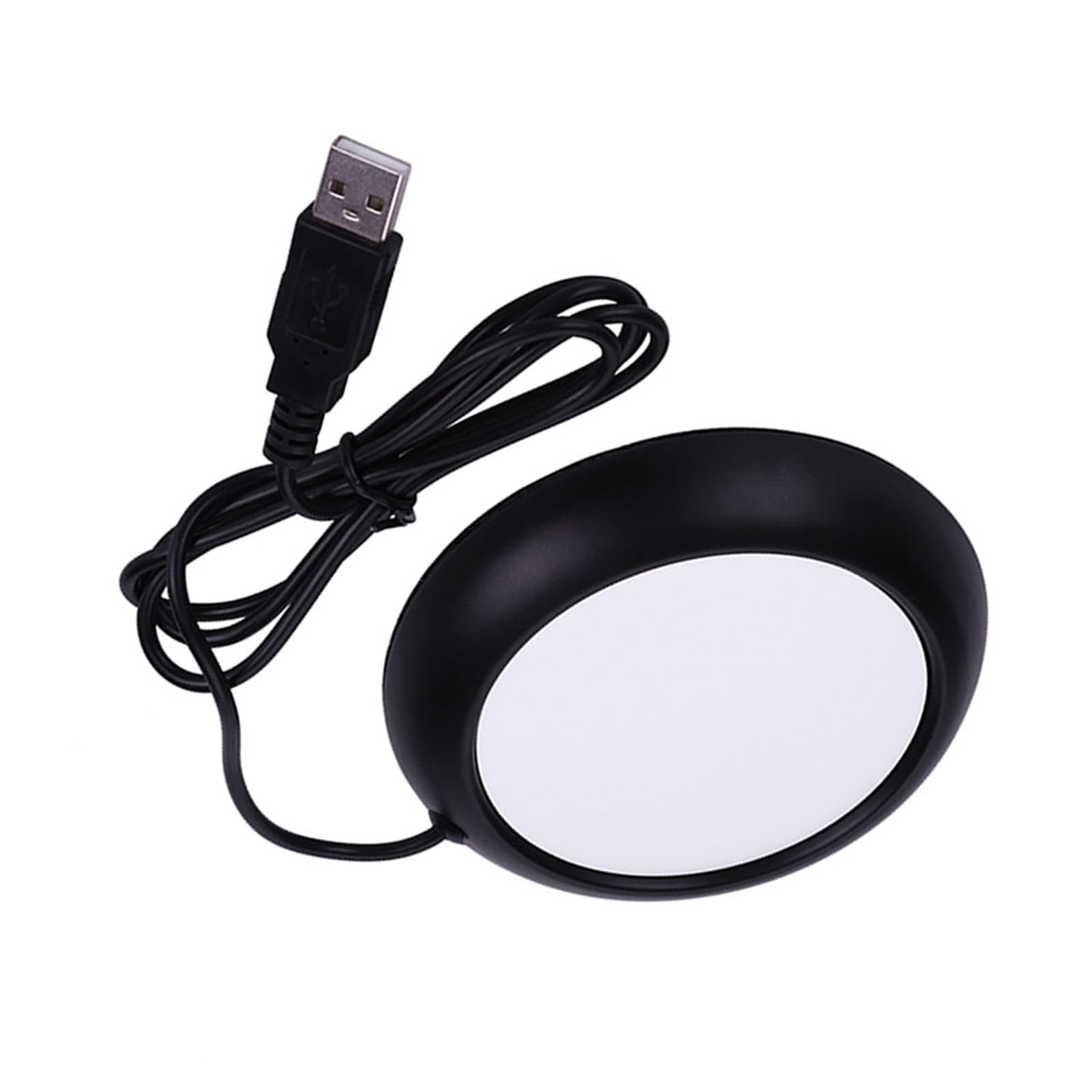 USB Wood Grain Cup Warmer Heat Beverage Mug Mat Office Tea Coffee Heater Pad for Home Office Use (Matte Black)