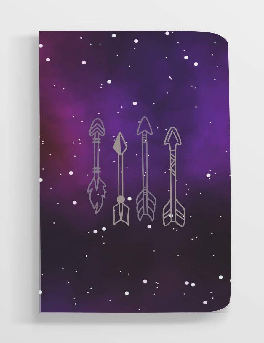 A5 Notebook Soft Cover With Double Elastic | 120 GSM | 112 Pages Size 21 Cm X 14.8 Cm Notebook, Planner Journaling Writing Note Taking Diary Travellers Notebook -(Galaxy, Dotted)