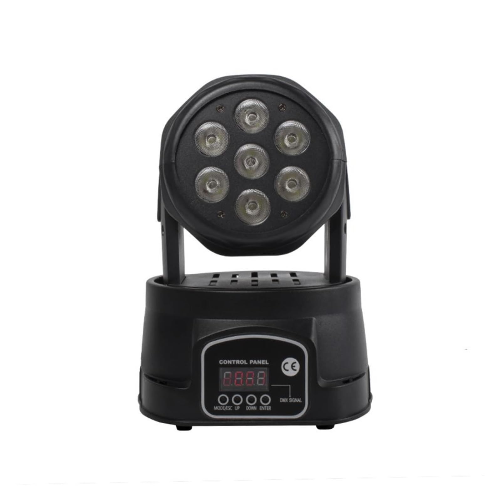 Luce da palco per DJ, 1 pz LED 7x18W Testa mobile Luce RGBWA+UV 6IN1 Effetto palco Luce wash for discoteca DJ Musica Festa Danza Club Uplight per Eventi