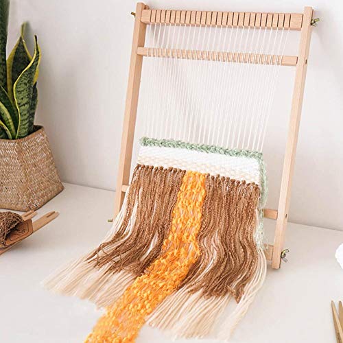 cuckoo-X Kit de Telar de Madera, máquina de Hilado de Lana Hecha a Mano, Kits de Pintura para Tejer para niños