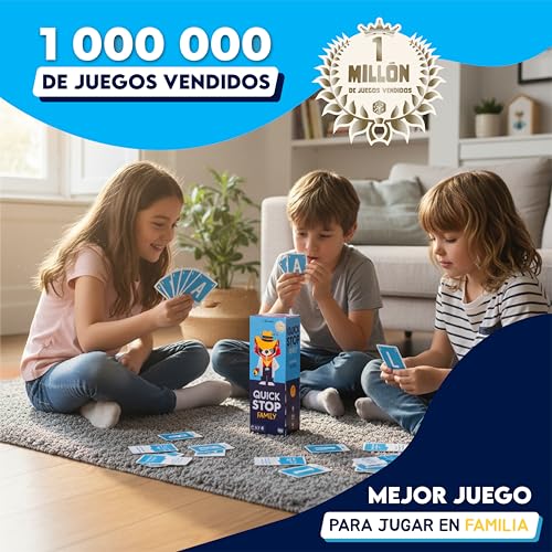 ATM Gaming Quickstop Family – El Juego de Mesa Más Divertido para Toda la Familia | Rápido, Competitivo Noches en Casa - Regalo Original - imagen 4